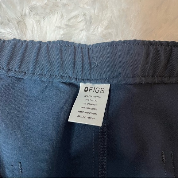 Figs Mens Cairo Cargo Scrub Pants Blue L - Picture 3 of 4